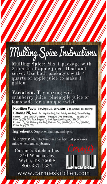 Mulling Spice Cider Drink Mix