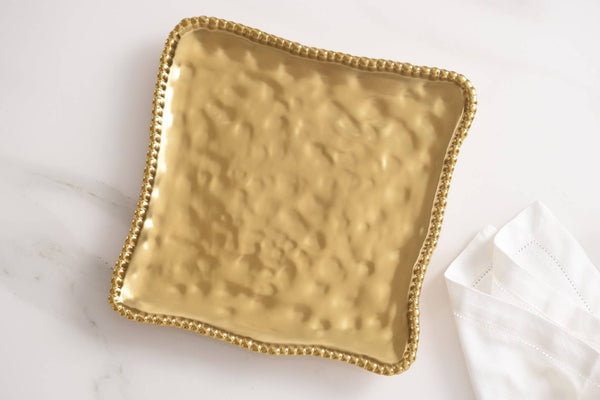 Gold Square Serving Platter