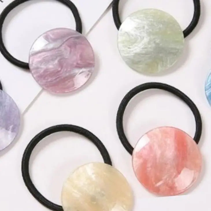 Round  Colored Hair Ties