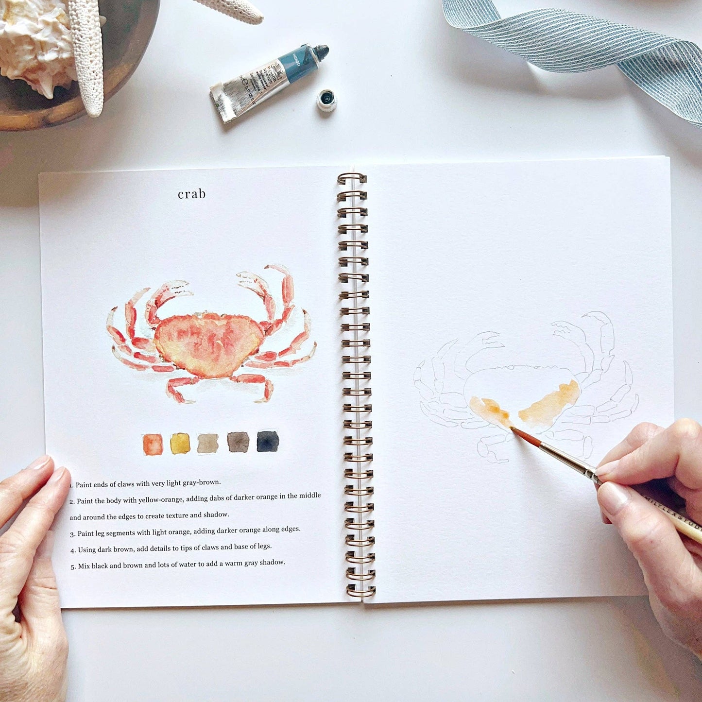 Seaside Watercolor workbook