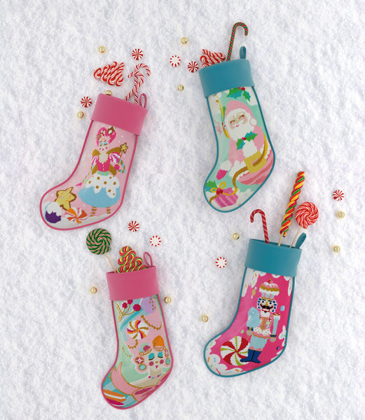 Marie Sweet Embroidered Needlepoint Stocking