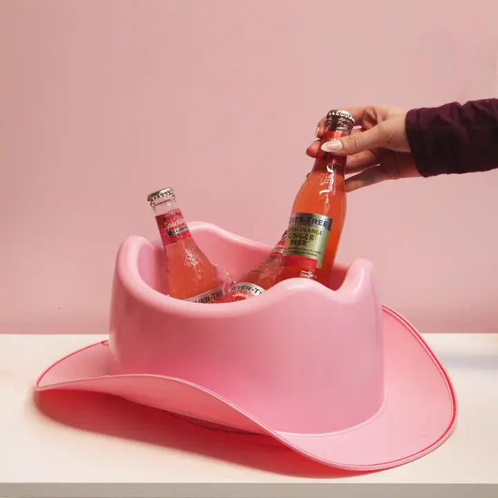Led Cowboy Hat Ice Bucket