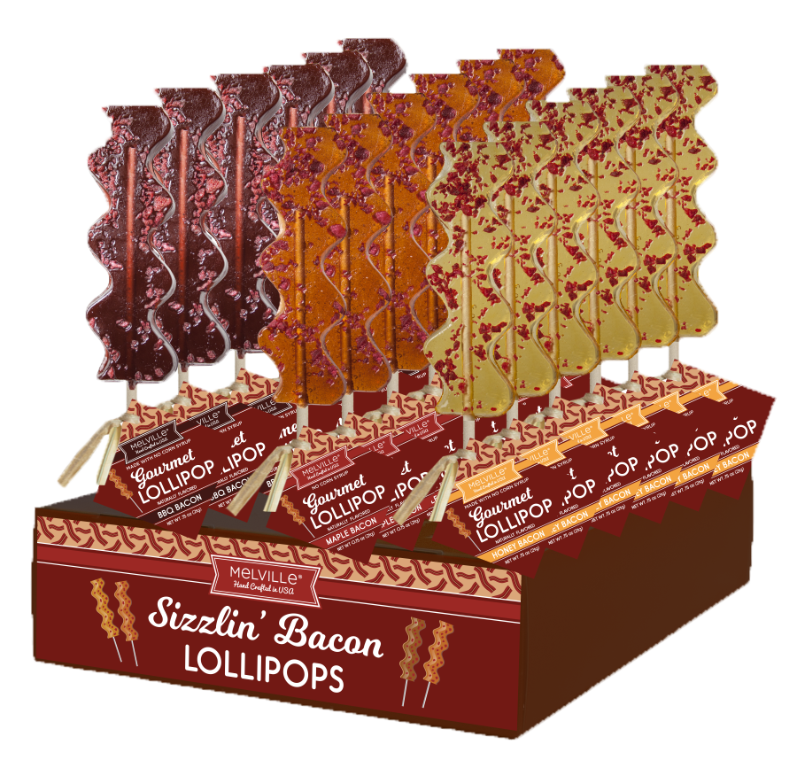 Melville Lollipops Sizzlin Bacon