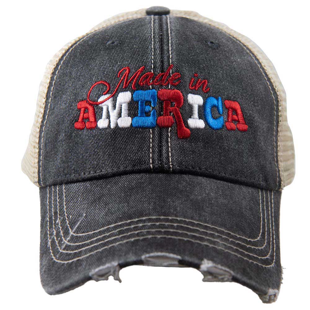 Made in America Trucker Hat: Black