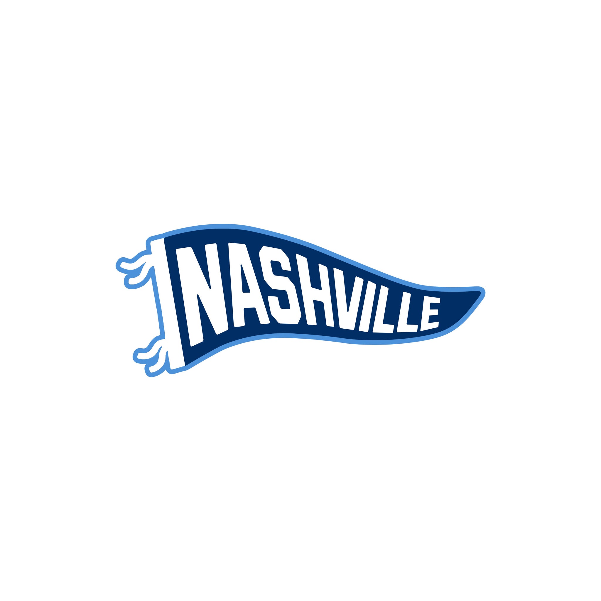 Nashville Pennant Decal