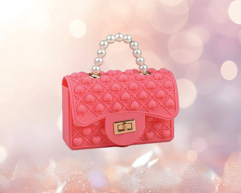 Fidget Pearl Handbag- Pink