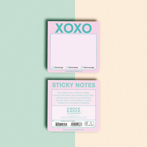 XOXO Sticky Note (Pastel Version)