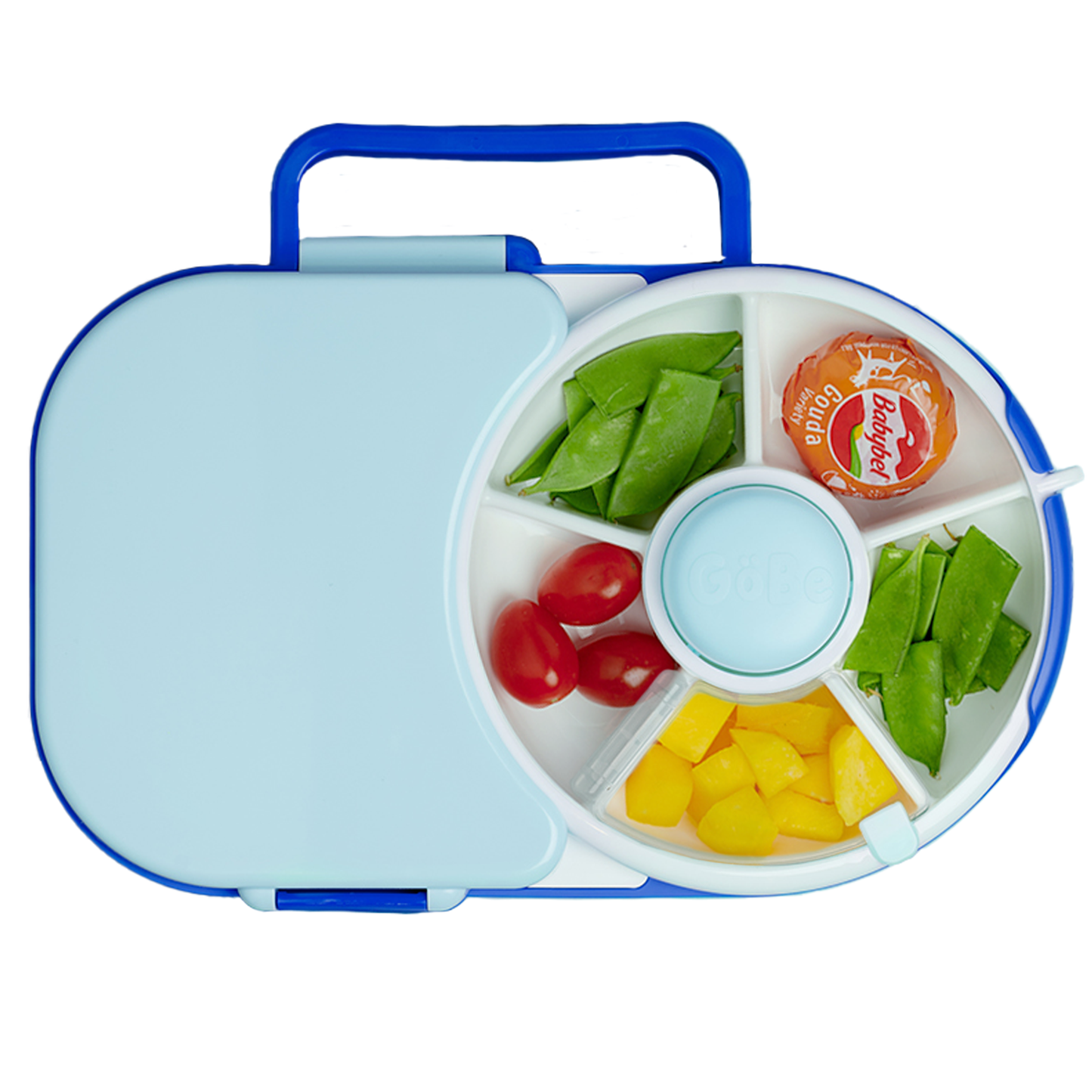 GoBe Kids 2-in-1 Lunchbox with Small Snack Spinner Flip: Sage Green