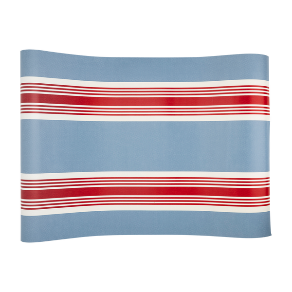 Hamptons Striped Paper Table Runner