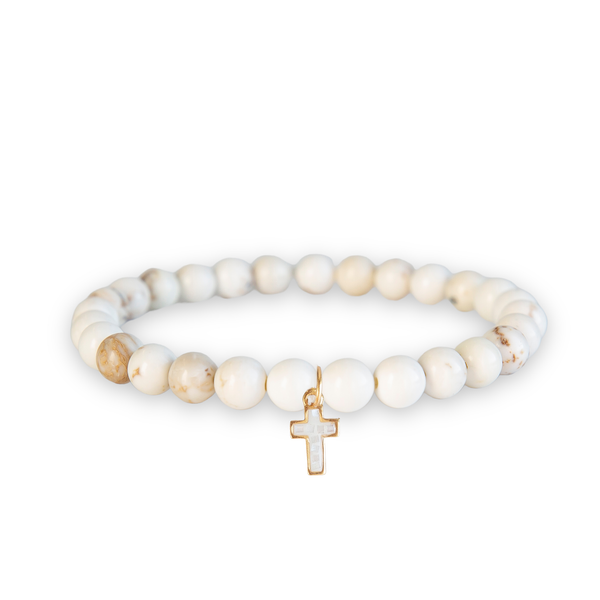 Scripture Bracelet with Cross Charm-"Do not be afraid...