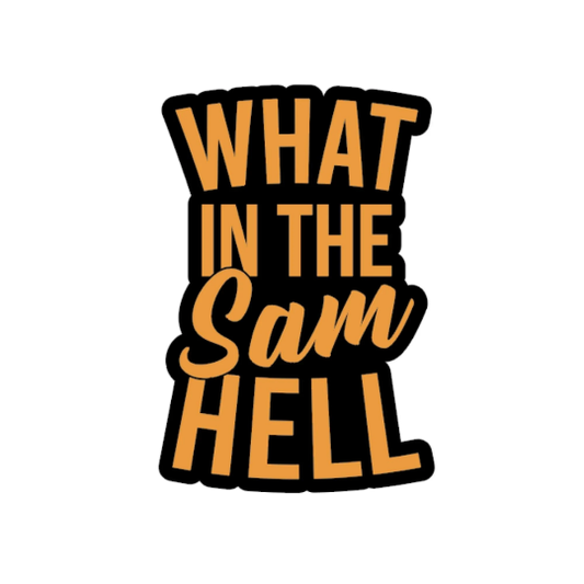 What In The Sam Hell Funny Southern Sticker