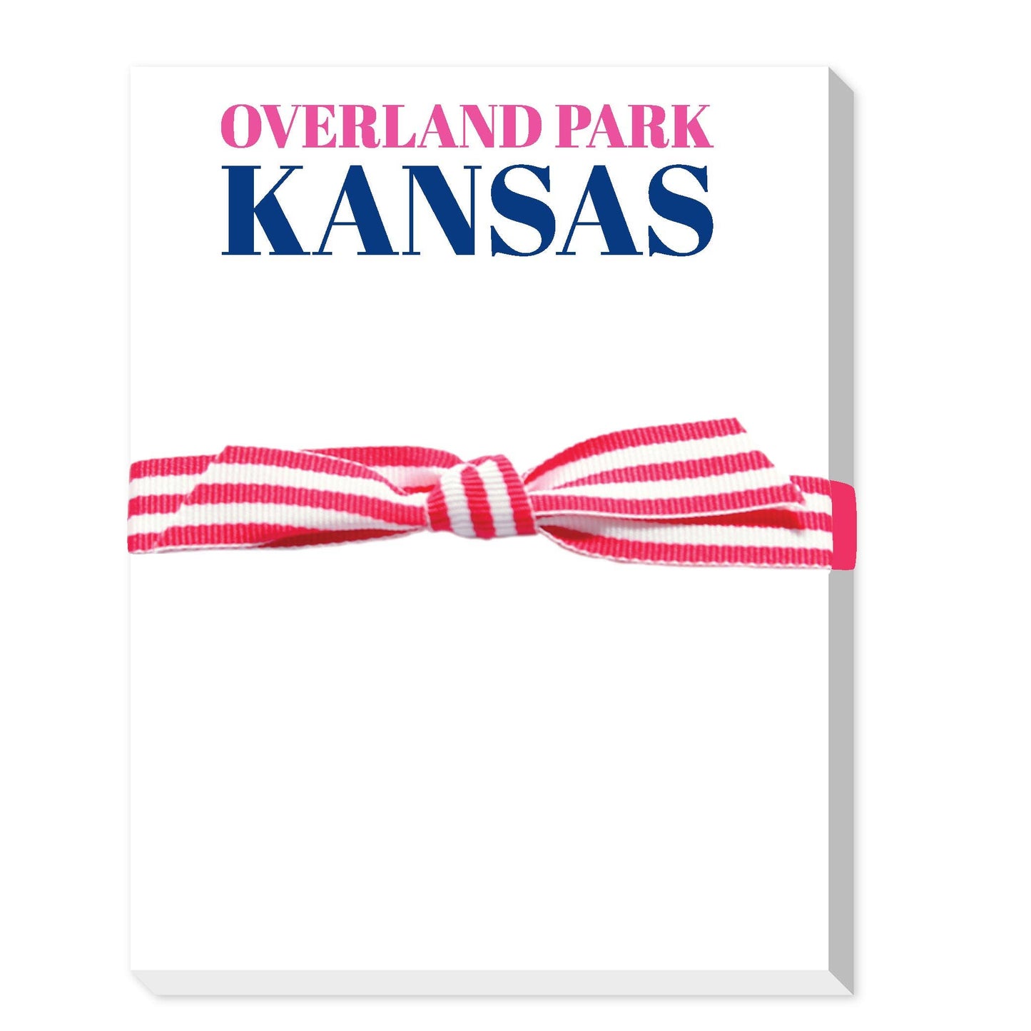CITY AND STATE MINI NOTEPAD: NAVY/GREEN