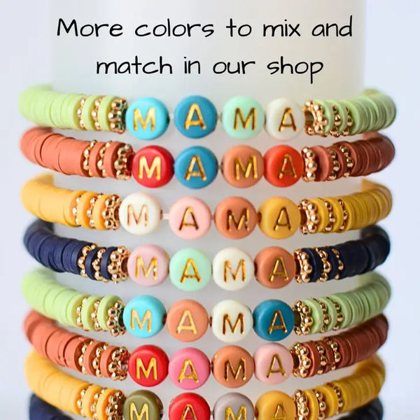 Mama bracelet. Mustard or Rust