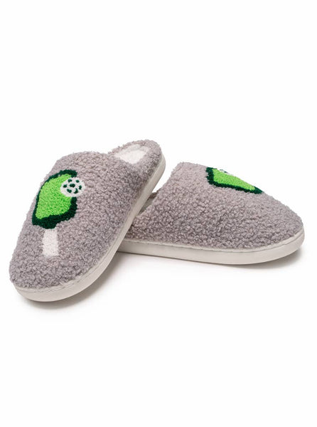 Indoor / Outdoor Slippers - Pickleball - Gray: S/M