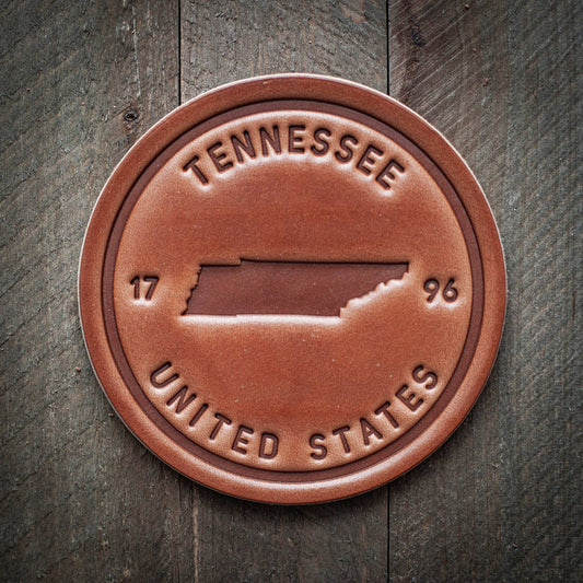 Tennessee Leather Coaster