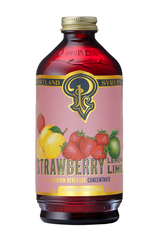 Strawberry Lemon Lime Syrup 12 oz - cocktail / mocktail mix