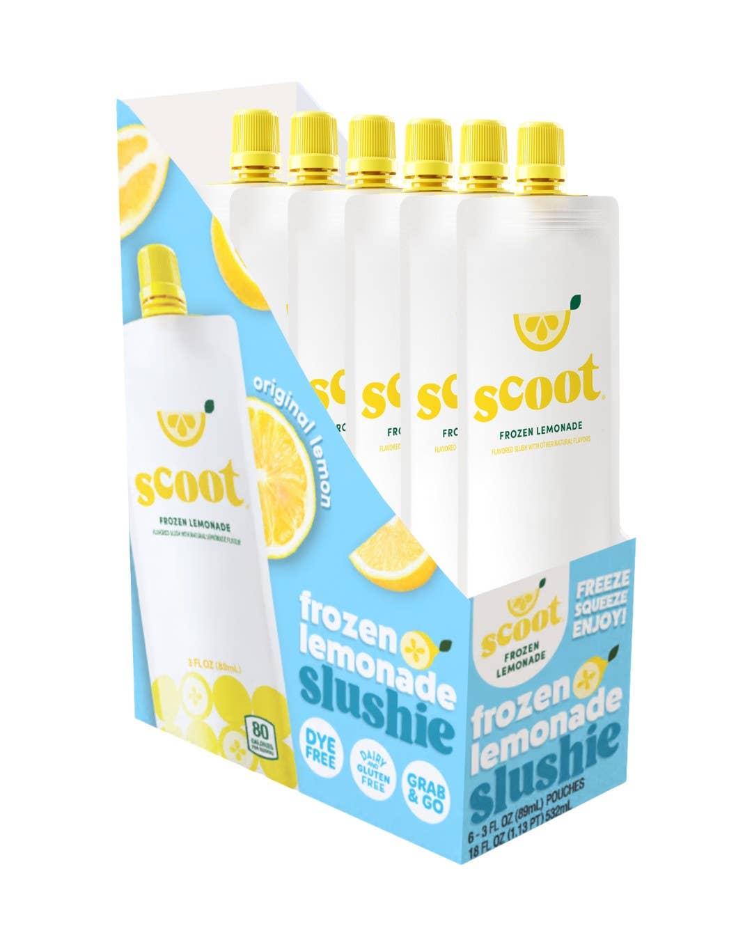Scoot Frozen Lemonade Slushie 3oz Pouch