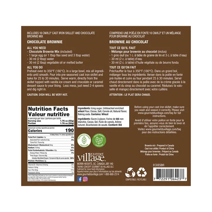 Brownie Skillet Mix