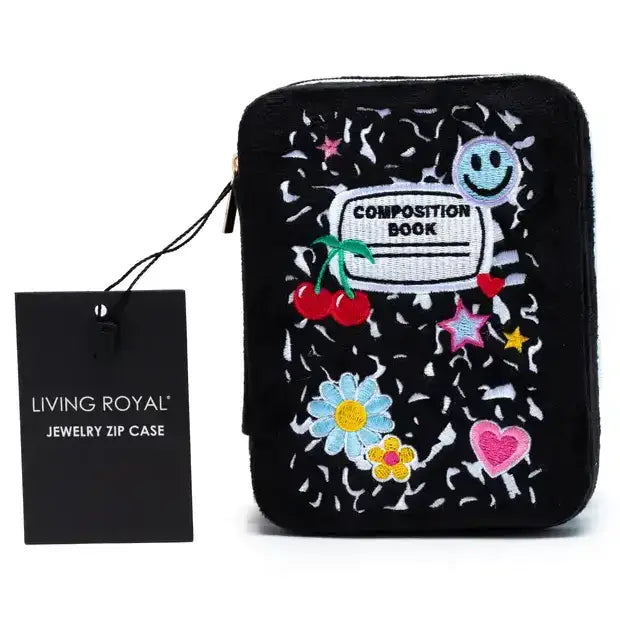 Velvet Jewelry Zip Case / Organizer - Bag of Chips - Yellow