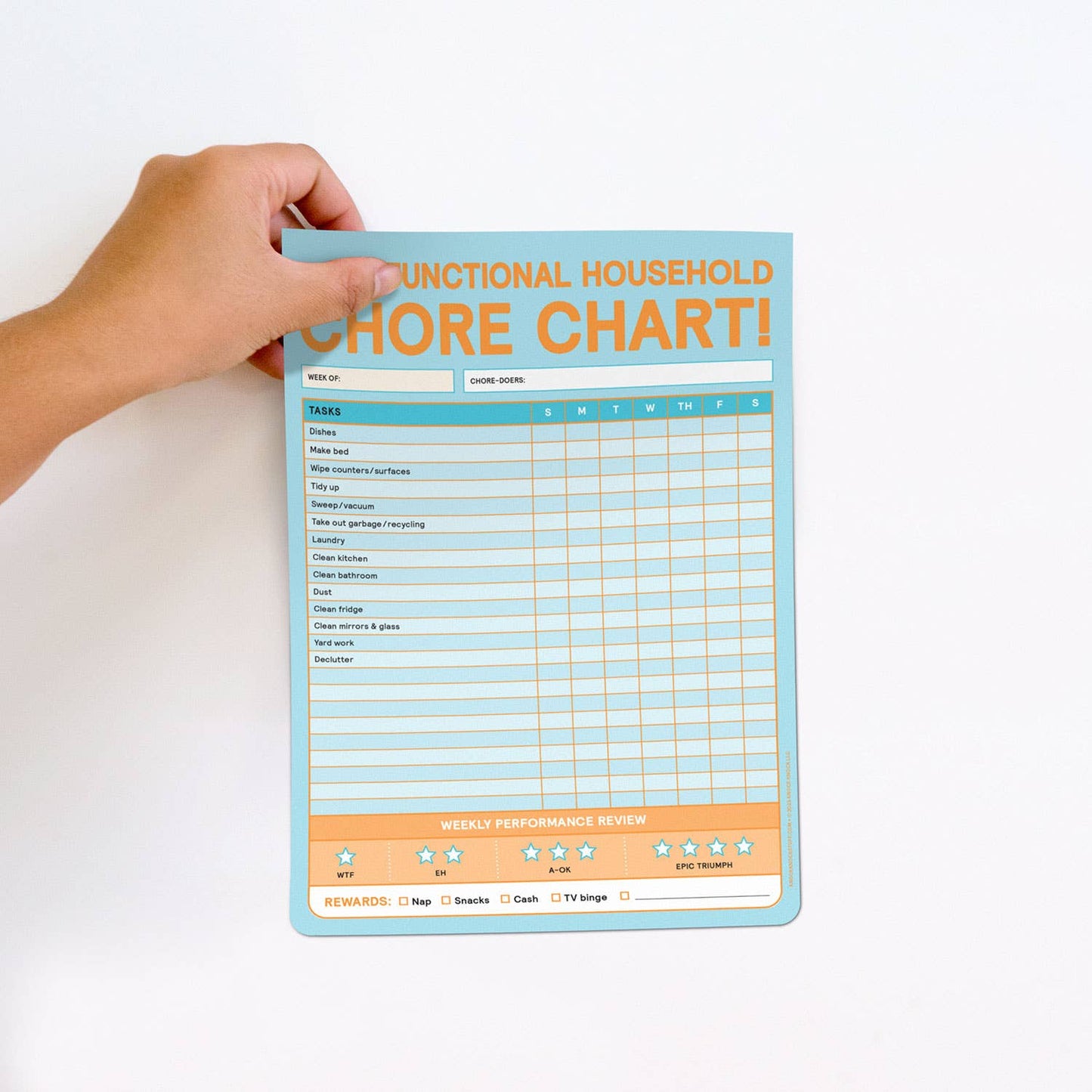 Chore Chart Big & Sticky Notepad