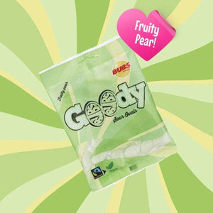 BUBS Godis: Sour Fruity Pear Goody Ovals  Swedish Candy