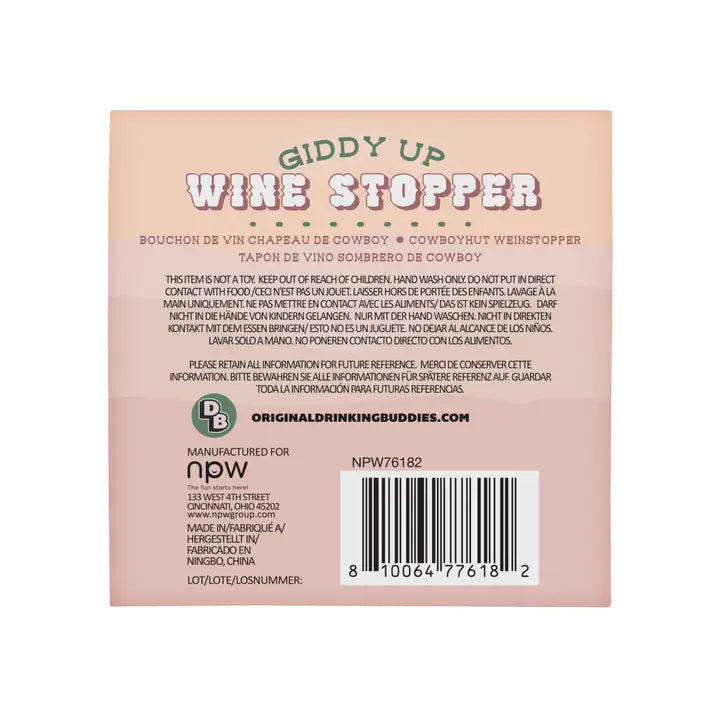 NPW Western Giddy Up Wine Stopper - Thumbnail 3