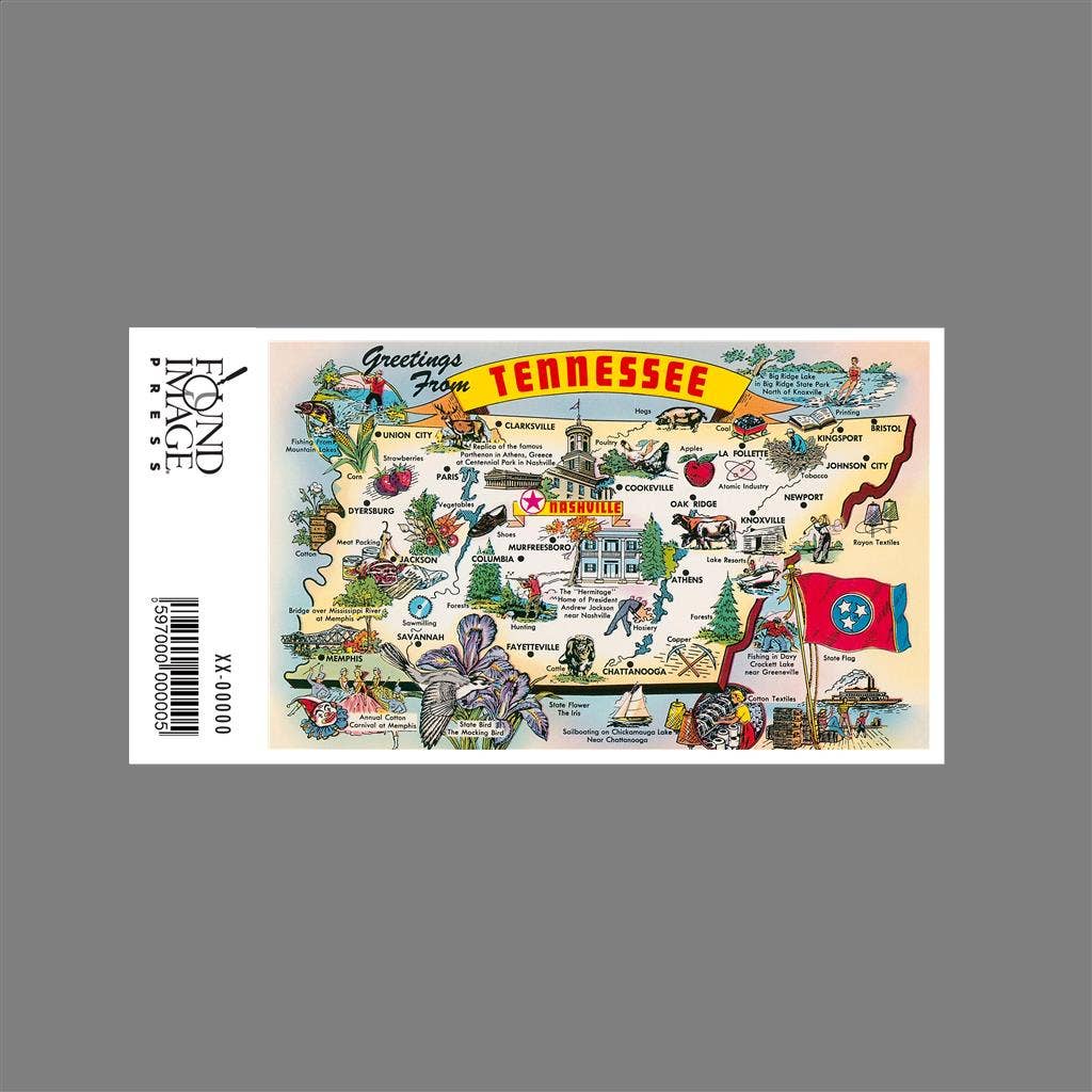 STICKER TN-251 Greetings from Tennessee