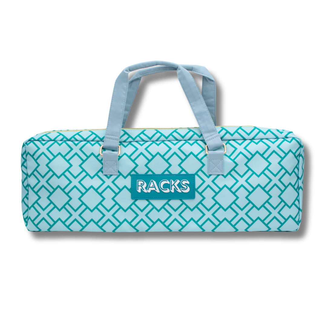 Mahjong Rack Bag  |  Geometric- Green Rack Bag