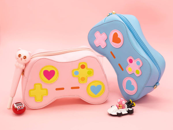 One More Level - Game Controller Handbag 🎮: Blue