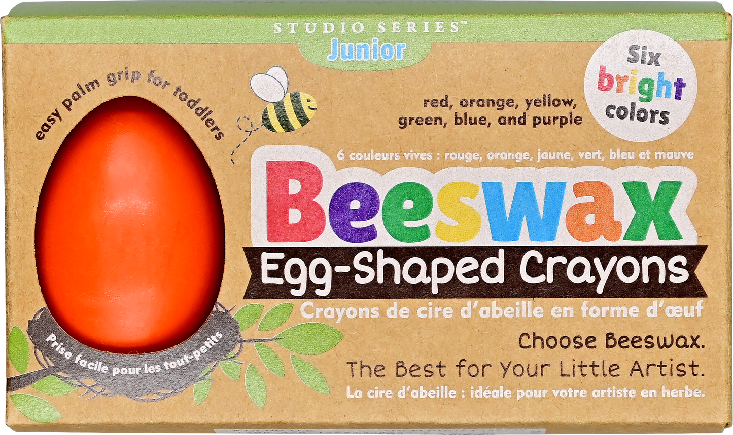 Studio Series Jr. Beeswax Egg-Shaped Crayons