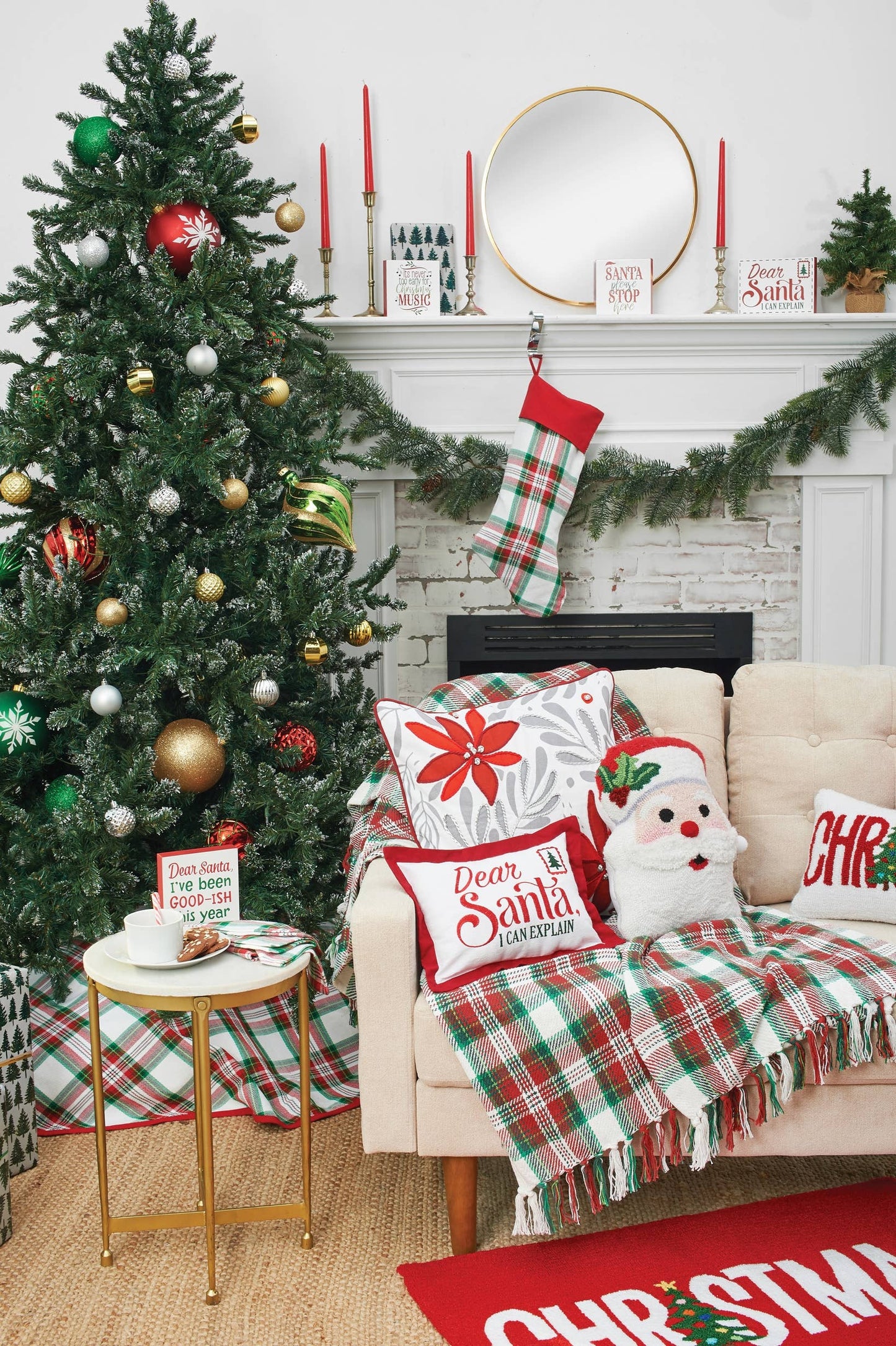 Christmas St. Nick Shaped Pillow