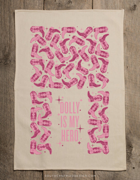 Dolly Is My Hero Kitchen Towel