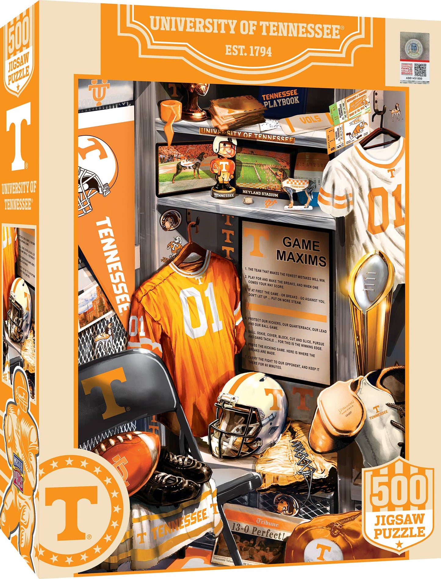Tennessee Volunteers - Locker Room 500 Piece Puzzle