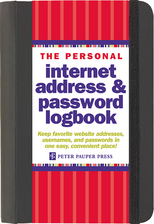 Black Internet Address & Password Organizer