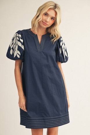 Nicole Dress - Navy