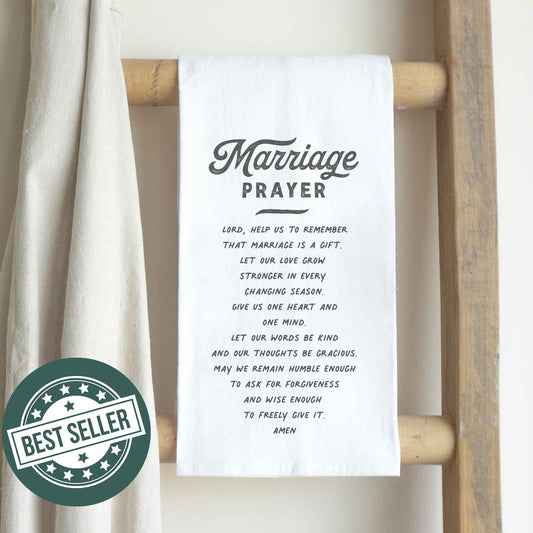 Marriage Prayer Cotton Tea Towel