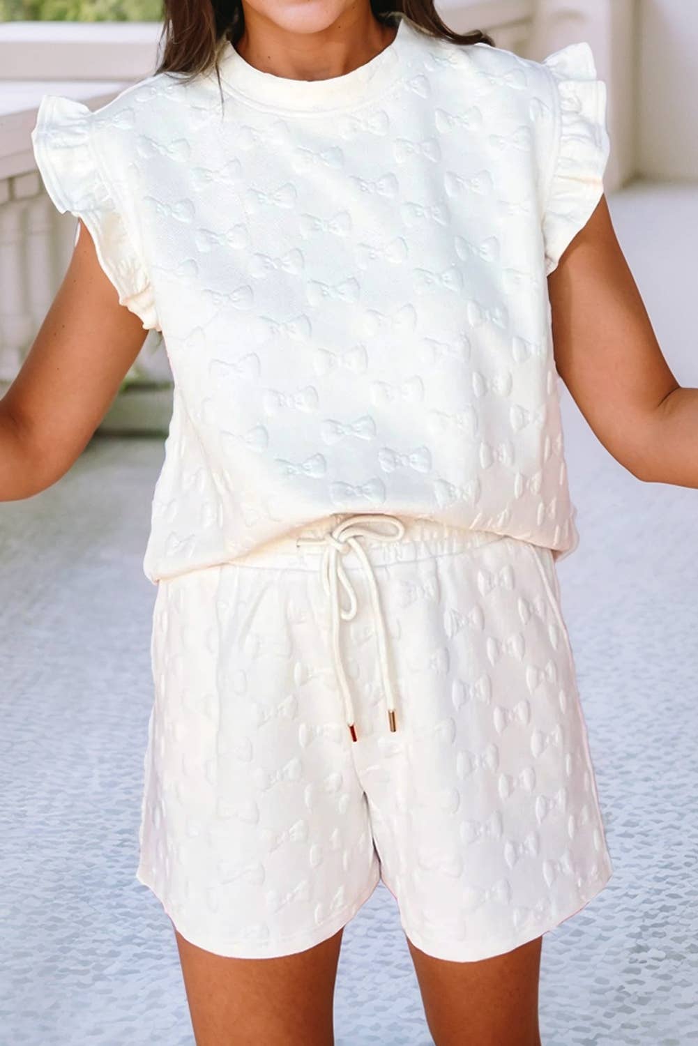 Jaclyn Bows Short 2pcs Outfit