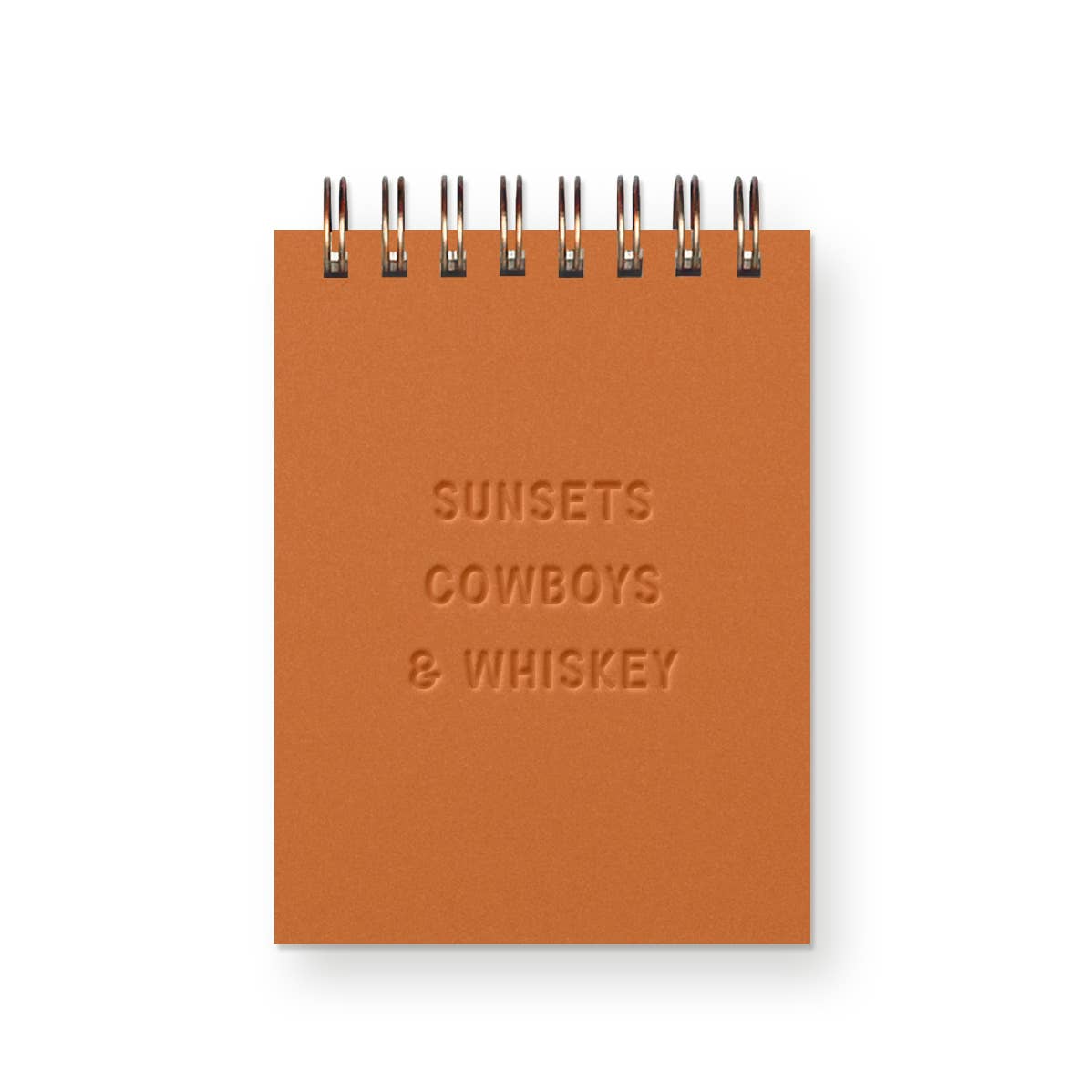 Sunsets Cowboys Whiskey Mini Jotter Notebook: Monarch Cover | Monarch Ink