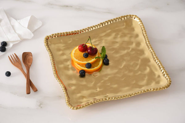 Gold Square Serving Platter