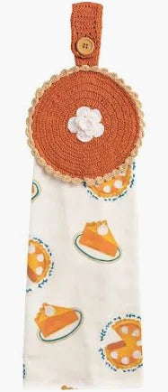 Pie Thanksgiving Crochet Hanging Towel