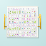 Mahjong Tiles Acrylic Tray gold