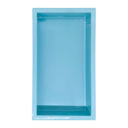 Light Blue Bamboo Guest Towel Holder: One Size