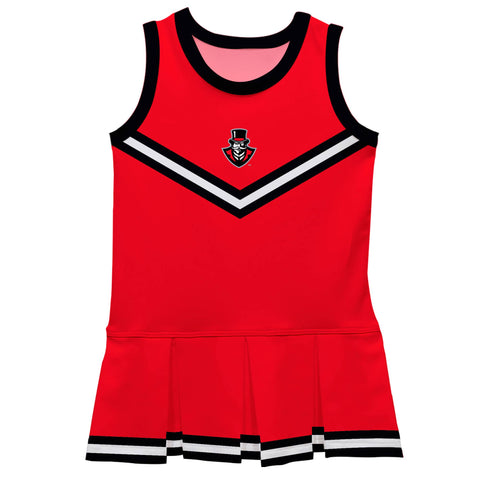 APSU Red Sleeveless Cheerleader Dress