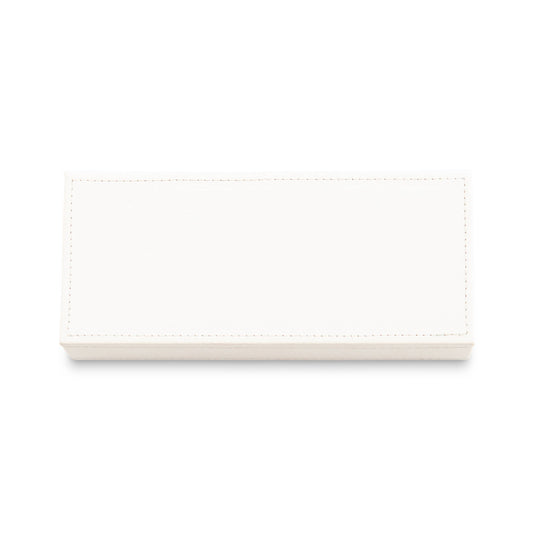 White Faux Leather Jewelry Box