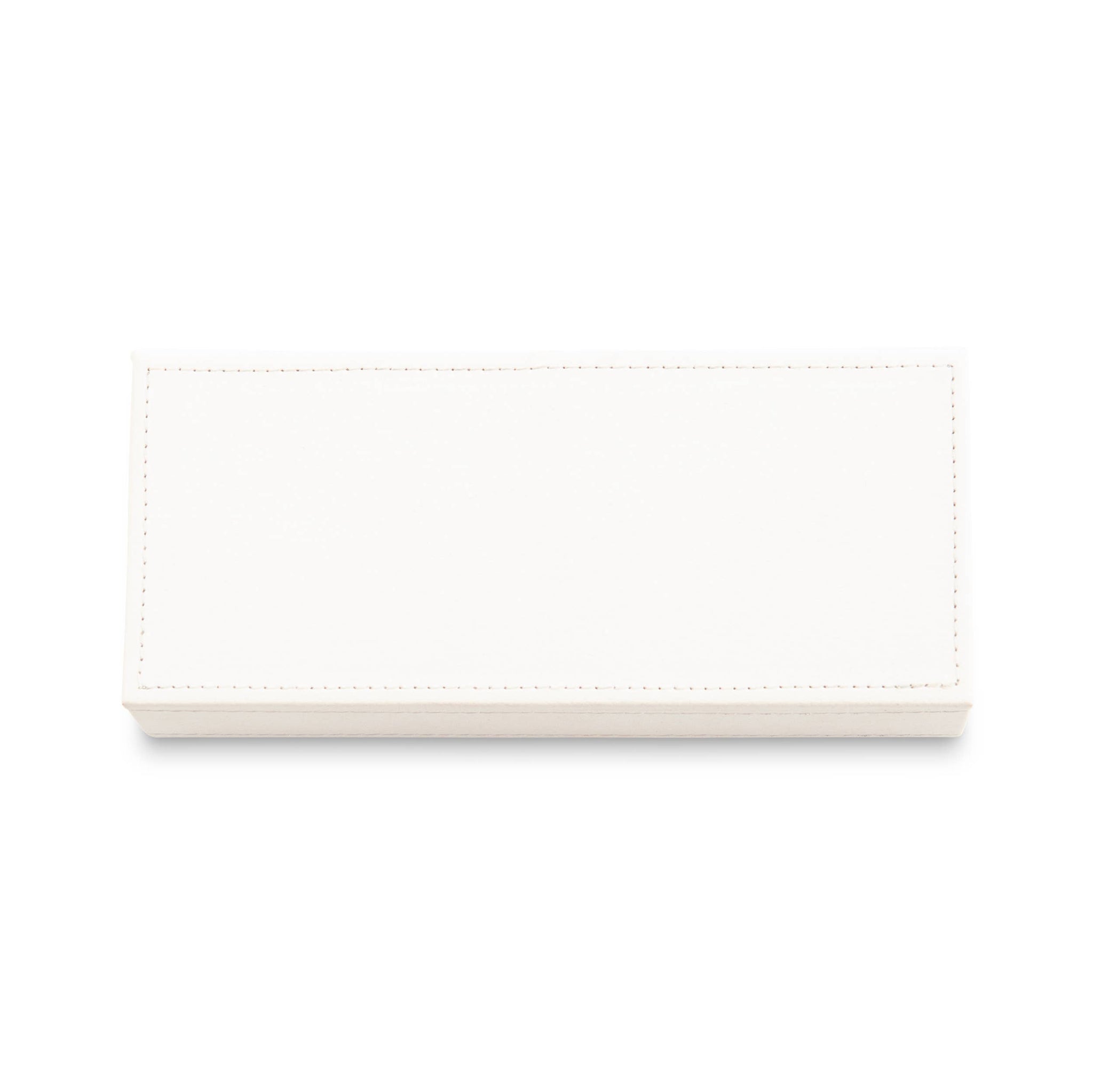 White Faux Leather Jewelry Box