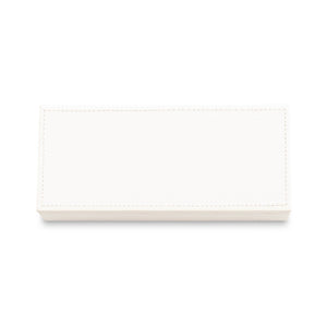 White Faux Leather Jewelry Box