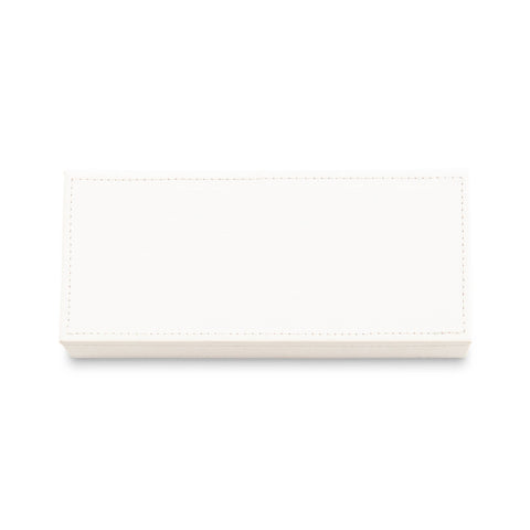 White Faux Leather Jewelry Box