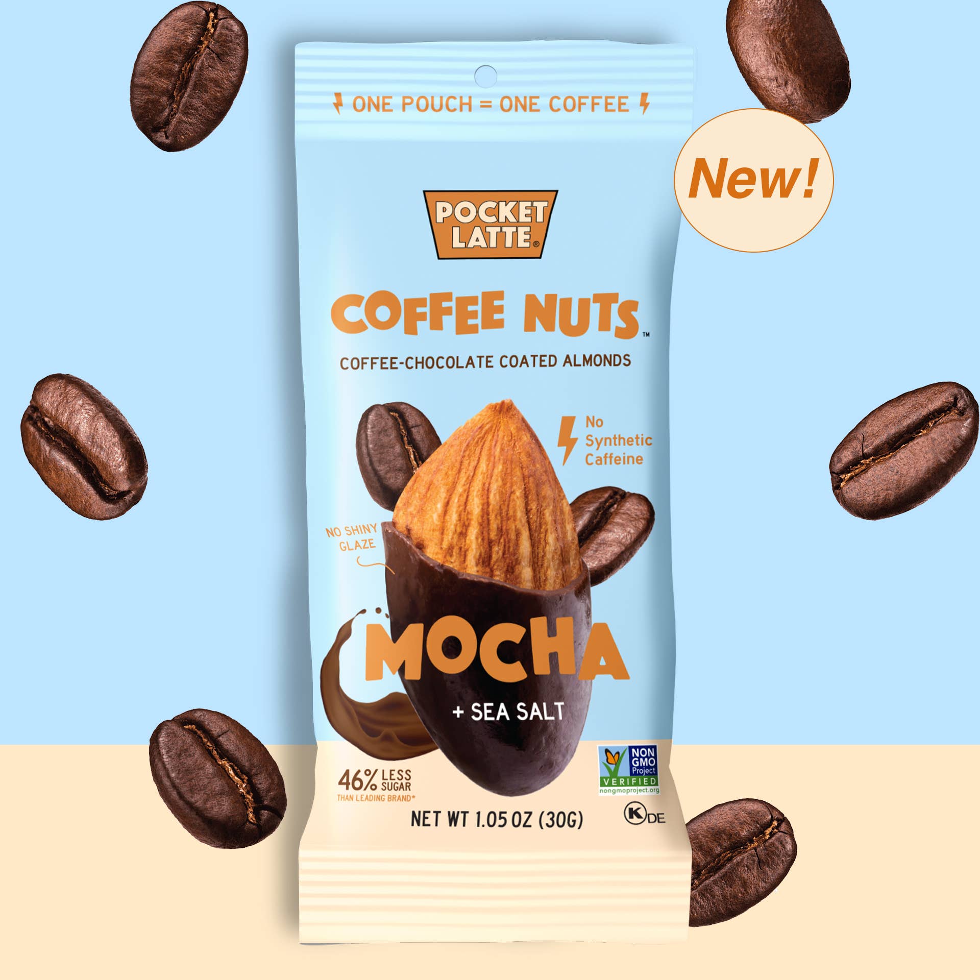 Mocha + Sea Salt Coffee Nuts, 1.05oz