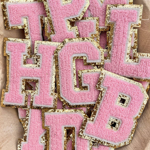 Letter Patch Pink