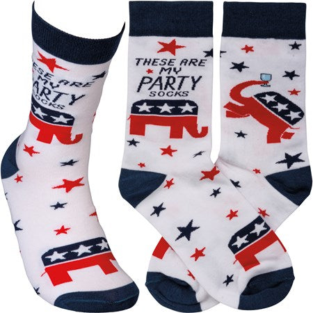 These Are My Party Socks- Republican